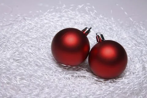 Christmas baubles Stock Photos