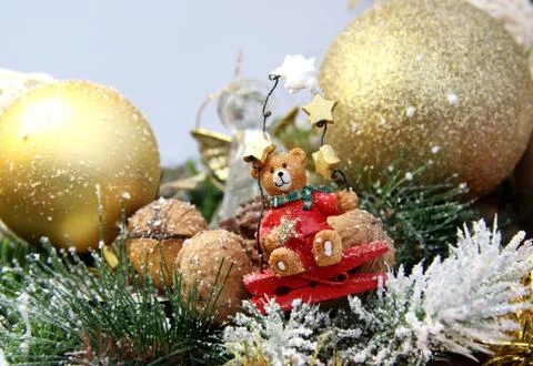 Christmas bear Stock Photos