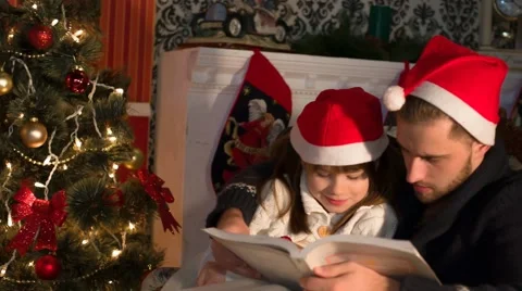 Christmas Bedtime Stories Stock Footage 67456299