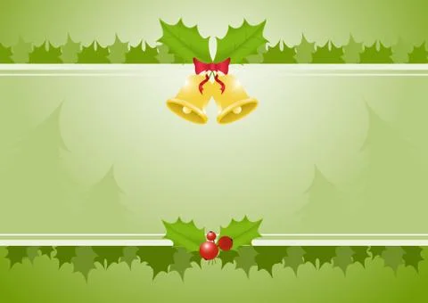 Christmas bell back Stock Illustration