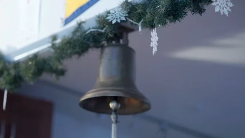 Christmas Bell Decoration Stock Footage 120576715