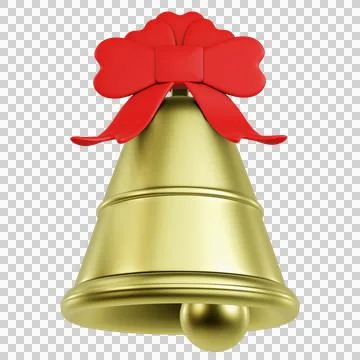 Christmas bell with high quality render Stock Illustration