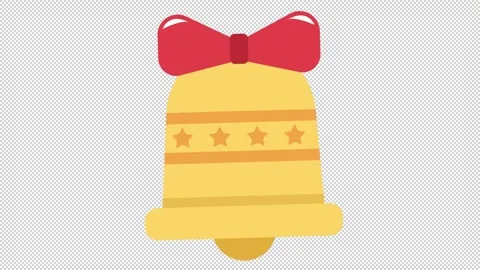 Christmas Bell Icon Stock Footage 205037203