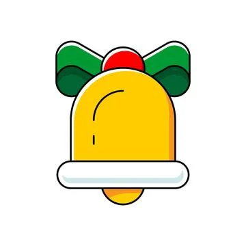Christmas bell icon Stock Illustration