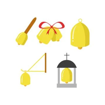 Christmas Bell Set Stock Illustration