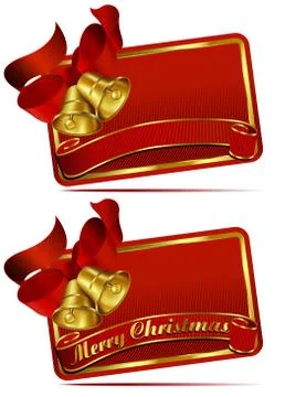 Christmas Bells Web Banner Stock Illustration