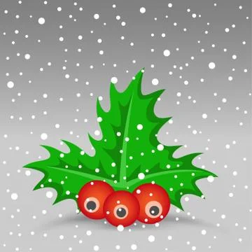 Christmas berry Stock Illustration