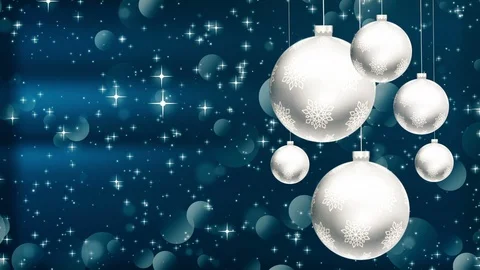 Christmas BG Blue Stock Footage 105413129