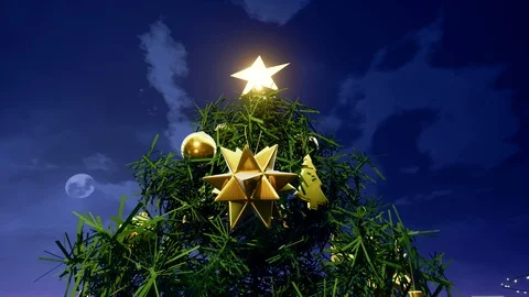 Christmas Big Tree Stock Footage 86695414