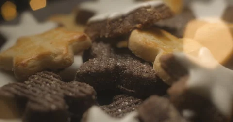 Christmas biscuits rotating close up 스톡 동영상 322808469