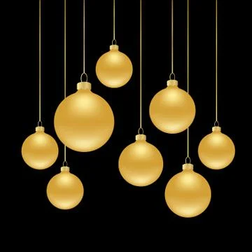 Christmas black background Stock Illustration
