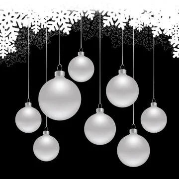Christmas black background Stock Illustration