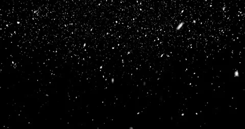 Christmas black background with snowflakes falling snow from top Stock Footage 254784635
