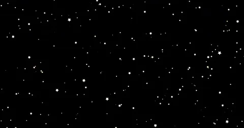 Christmas black background with white blinking stars Stock Footage 75379716