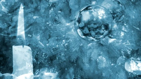 Christmas blue background Stock Footage 43059658