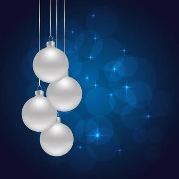 Christmas blue background Stock Illustration