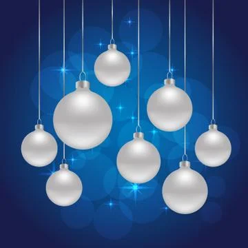 Christmas blue background Stock Illustration