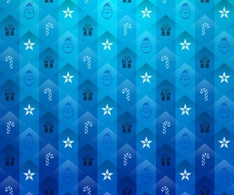 Christmas blue background Stock Illustration