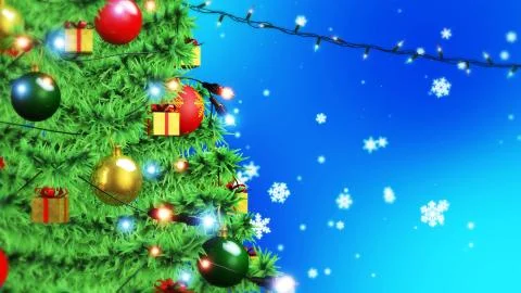 Christmas Blue Background Foto stock