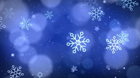Christmas Blue Flakes Backgrounds Stock Footage 44130745