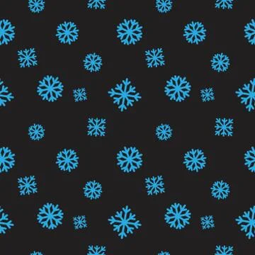 Christmas Blue Holiday seamless pattern background イラスト素材