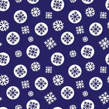 Christmas Blue Holiday seamless pattern background Illustrazione stock