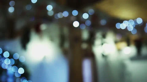 Christmas blue lights Stock Footage 22842003