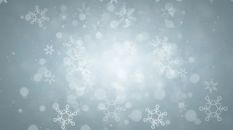 Christmas Blue Snowflake Background Stock Footage 44322787