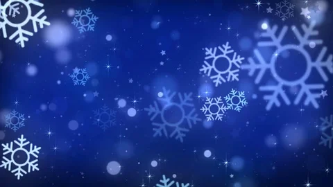 Christmas Blue Snowflake Backgrounds Stock Footage 69815996