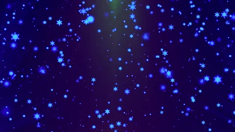 Christmas blue snowflakes float in the background Stock Footage 167050799
