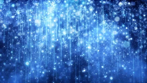 Christmas Blue Winter Particles Stock Footage 256589612