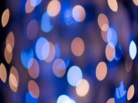 Christmas blured blue lights 库存影片 83015036