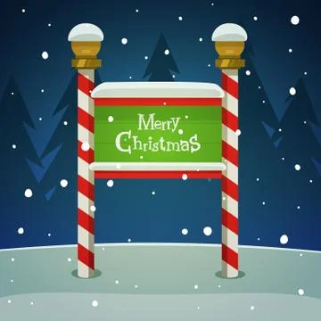 Christmas Board Illustrazione stock