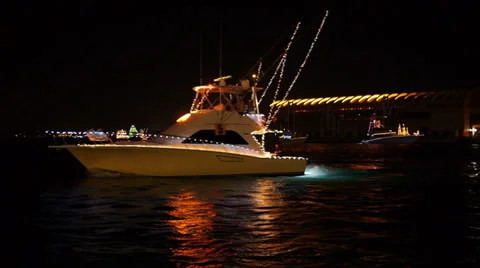 Christmas-boat-19 Stock Footage 33804248