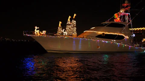 Christmas-boat-7 Stock Footage 33823928