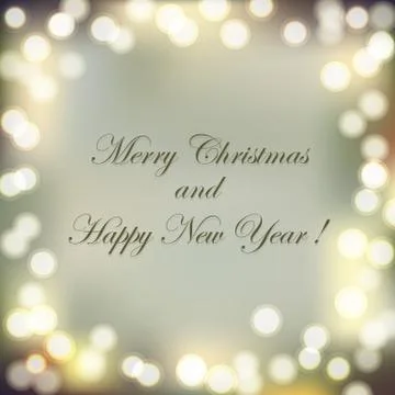 Christmas Bokeh Background Stock Illustration