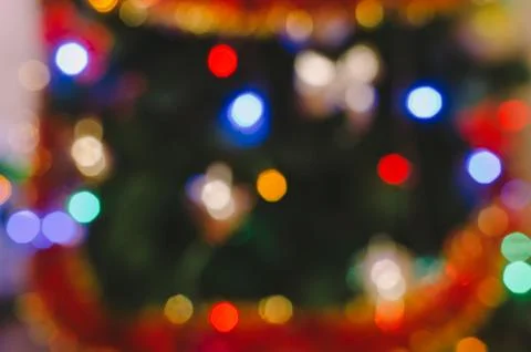 Christmas Bokeh Background Stock Photos