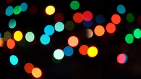 Christmas bokeh on dark background. Stock Footage 143909834