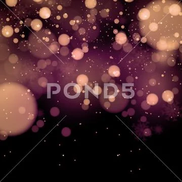 Christmas bokeh flyer PSD Template