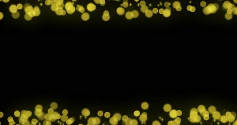 Christmas bokeh lights frame background. Black background. Loop Animation Stock Footage 220333305