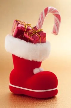 Christmas boot Stock Photos