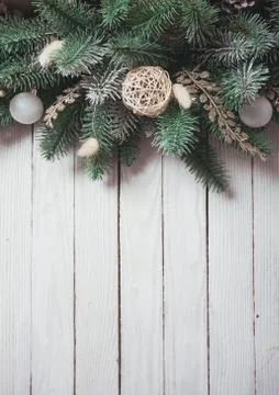 Christmas border design Stock Photos