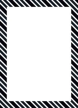 Christmas border frame. Vertical Merry Christmas Candy cane rectangle frame card Illustrazione stock