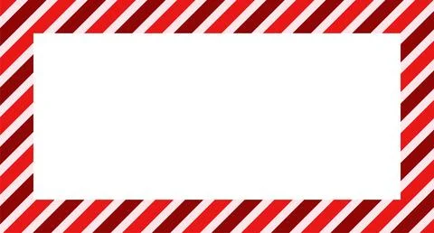 Christmas border frame. Vertical Merry Christmas Candy cane rectangle frame card 库存插图