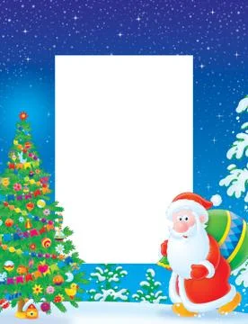 Christmas border Stock Illustration