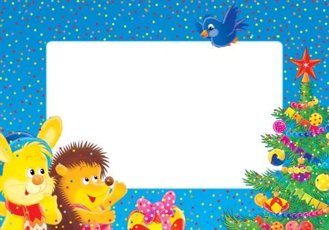 Christmas border Stock Illustration