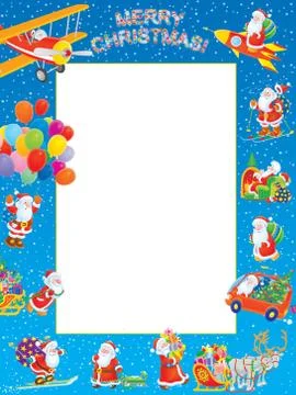 Christmas border Stock Illustration