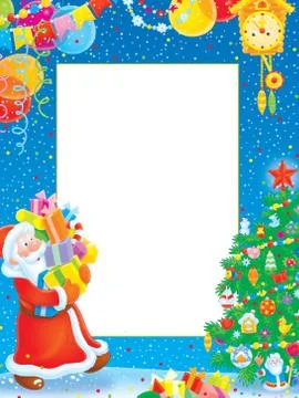 Christmas border Stock Illustration