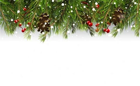 Christmas border Stock Illustration