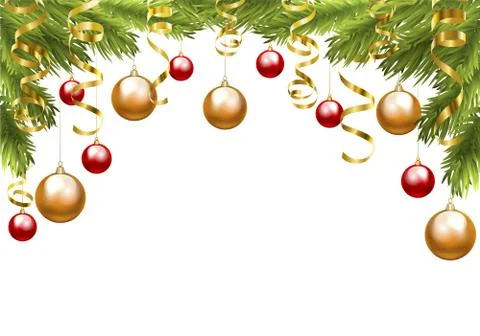 Christmas border Illustrazione stock